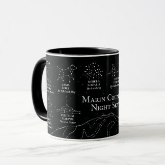 Marin County Night Sky 11 oz mug black