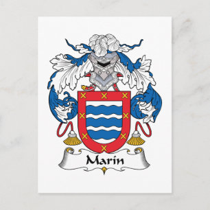 Marin Family Crest Postcard