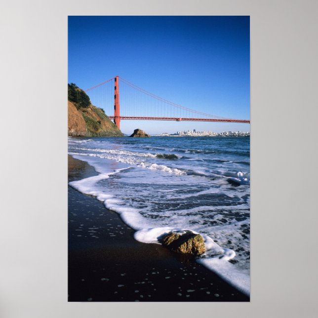 Marin Headlands, Golden Gate Bridge; San Poster (Front)