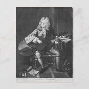 Marin Marais, 1704 Postcard