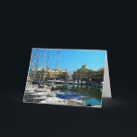 Marina at Benalmadena, Spain Holiday Card<br><div class="desc">Lovely marina at Benalmadena,  Spain.</div>