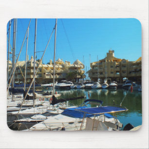 Marina at Benalmadena, Spain Mouse Mat