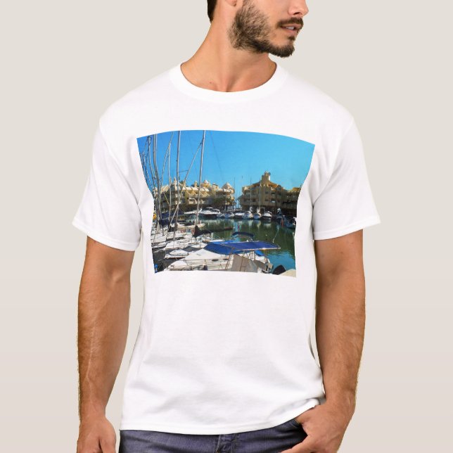 Marina at Benalmadena, Spain T-Shirt (Front)