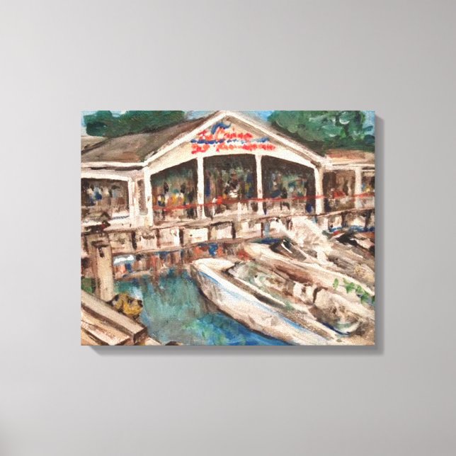 "Marina at Western Bay" Kelley's Island, Ohio Canvas Print (Front)