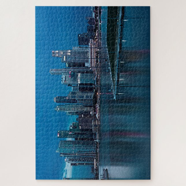 Marina Bay of Singapore Skyline at Night Jigsaw Puzzle (Vertical)