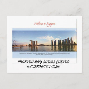 MARINA BAY SANDS CASINO SINGAPORE POSTCARD