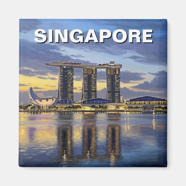 Marina Bay Sands Singapore Magnet (Front)