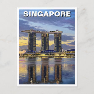Marina Bay Sands Singapore Postcard