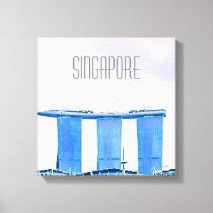 Marina Bay Sands Singapore travel Canvas Print