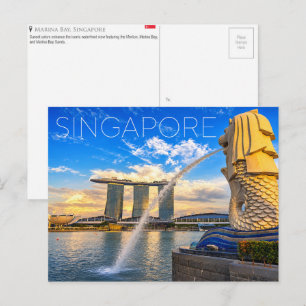 Marina Bay, Singapore Travel Postcard