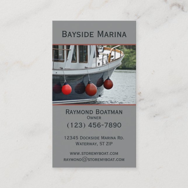Marina Business Card (Front)