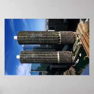 Marina City Chicago Poster