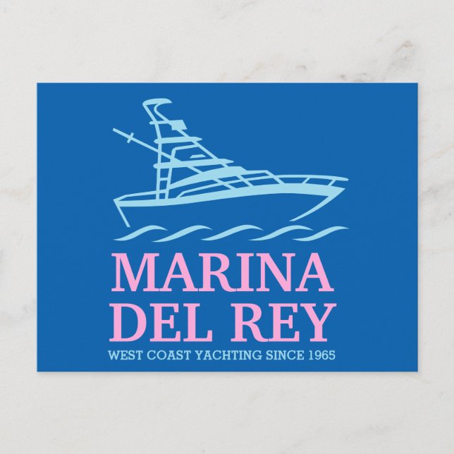 Marina Del Ray Postcard (Front)