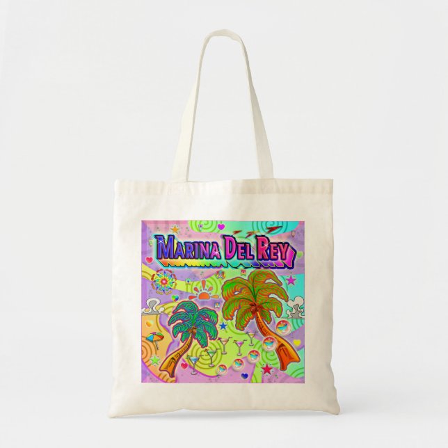 Marina Del Ray Vacation Target Tote Bag (Front)