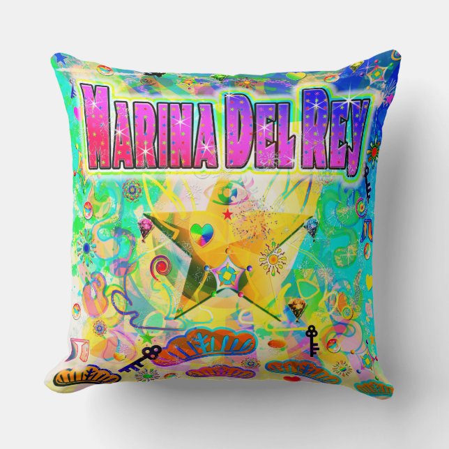 Marina Del Rey Epoch Hour Pillow (Front)