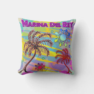 Marina Del Rey Happy and Hope Pillow