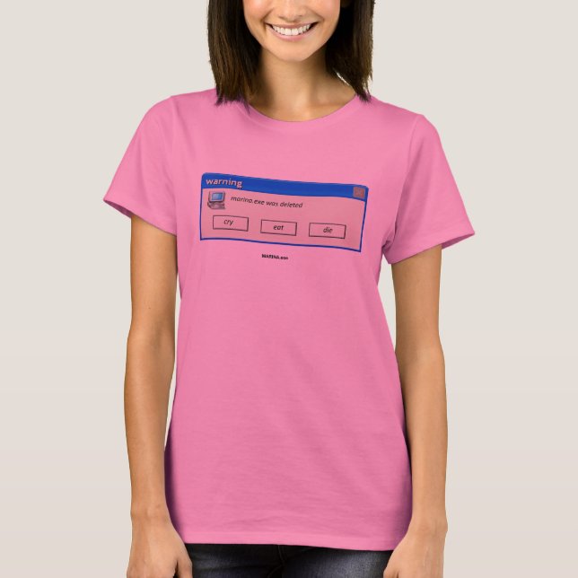 "MARINA.exe Deleted" - Cyclone Tie-Dye T-Shirt (Front)