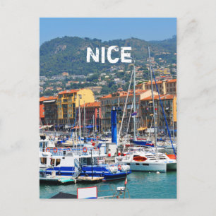 Marina in Nice, France Postcard