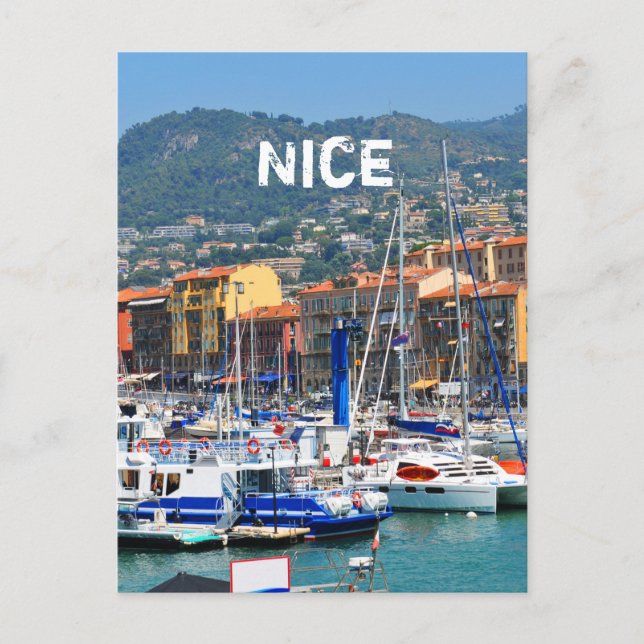 Marina in Nice, France Postcard (Front)