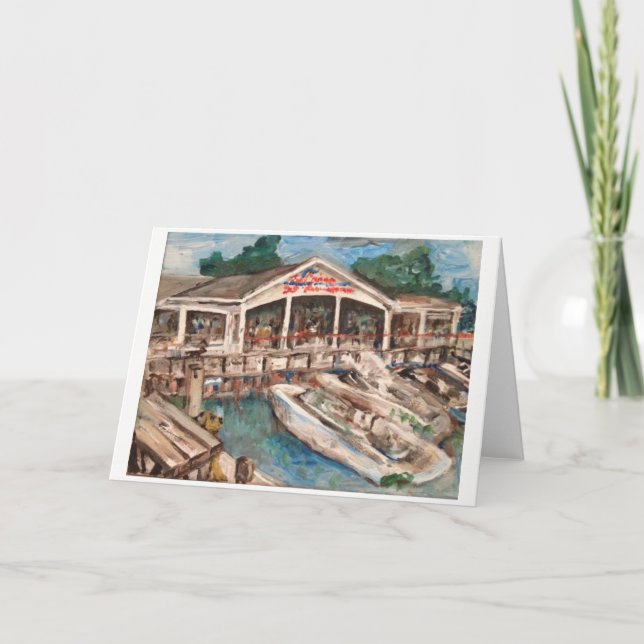 Marina in Western Basin Greeting Card (Front)