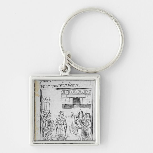 Marina interpreting for the Spaniards Key Ring (Front)