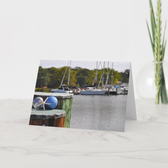 Marina Landscape- Ornaments Card (Front)