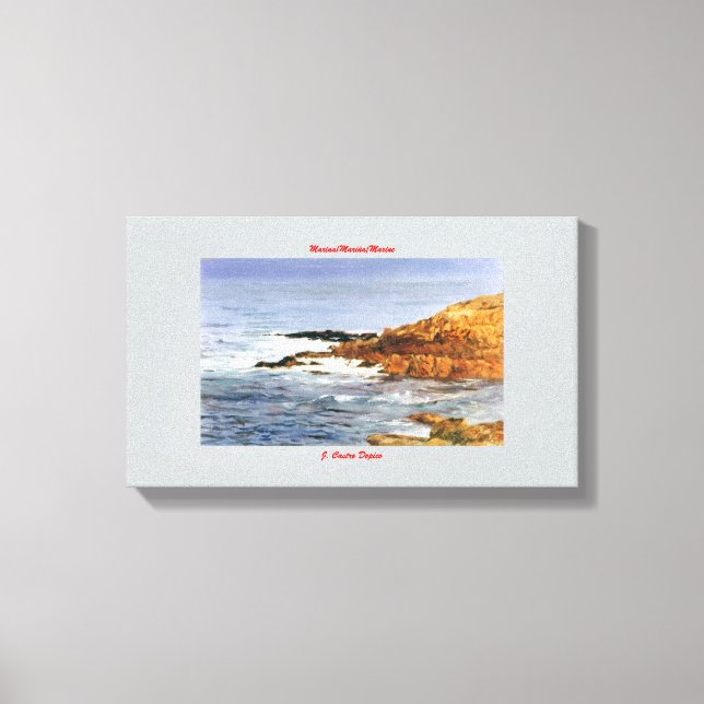 Marina/Mariña/Marine Canvas Print (Front)