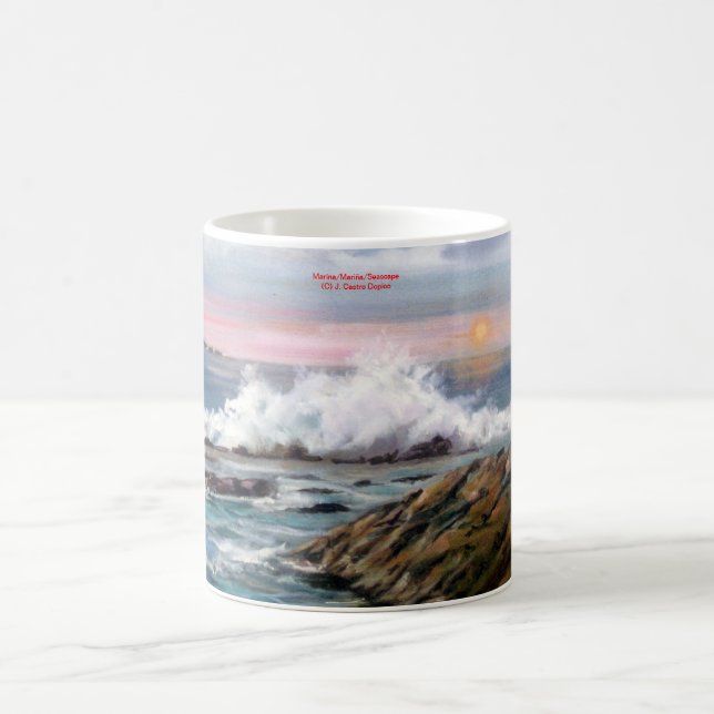 Marina/Mariña/Seascape Coffee Mug (Center)