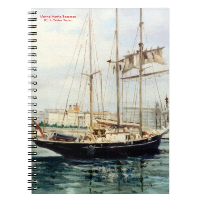 Marina/Mariña/Seascape Notebook (Front)