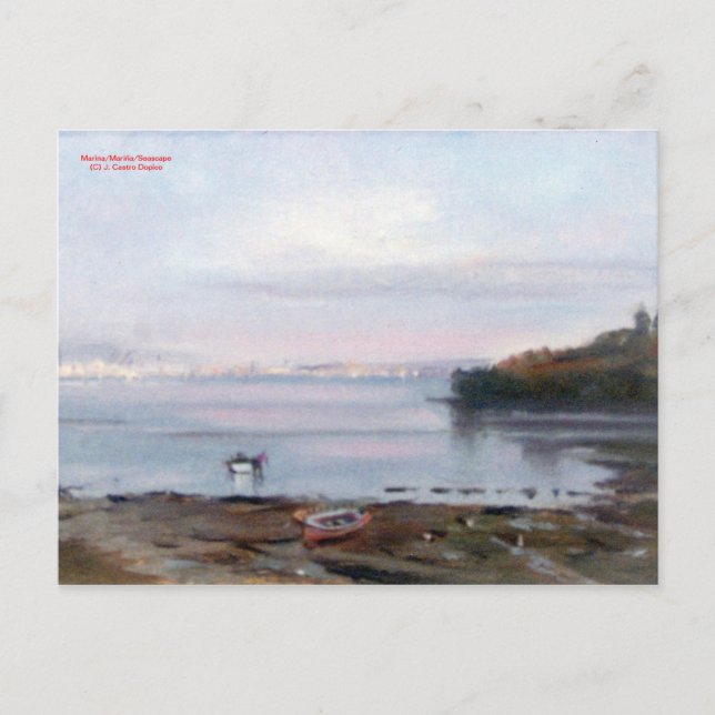 Marina/Mariña/Seascape Postcard (Front)