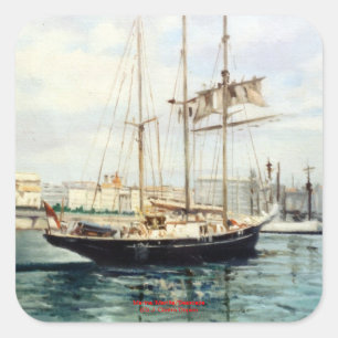 Marina/Mariña/Seascape Square Sticker