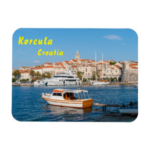 Marina of Korcula city - Dalmatia, Croatia Magnet