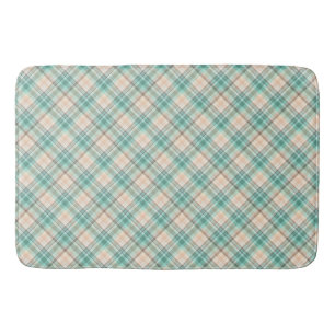 Marina Plaid On A Bias Bath Mat