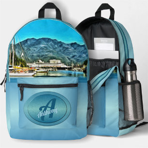 Marina Vallarta 0946  Printed Backpack