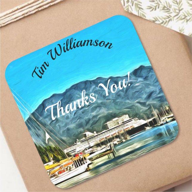 Marina Vallarta 0946 Square Sticker (Creator Uploaded)