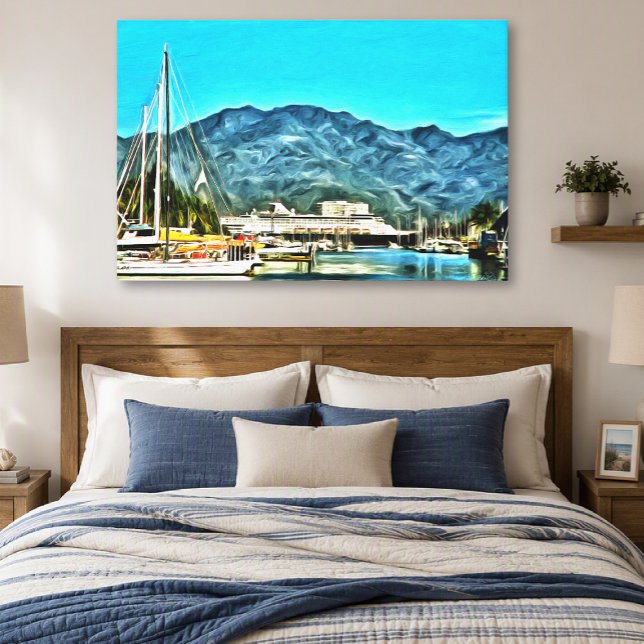 Marina Vallarta Coastal Mexico 0946 Art Canvas Print (Creator Uploaded)