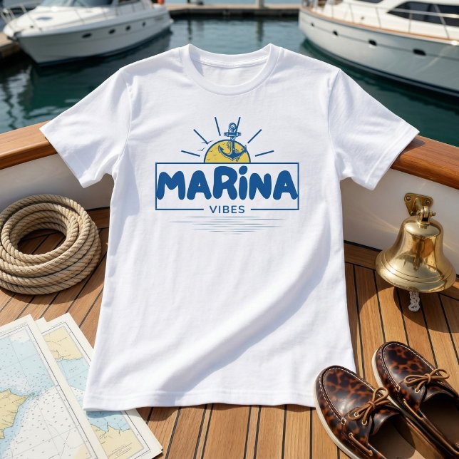 Marina Vibes Nautical Anchor Tee (Drop anchor and look sharp.)