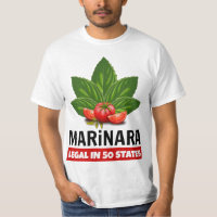 Marinara Legal in 50 States Basil and Tomatoes