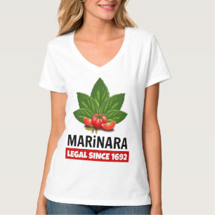 Marinara Legal Since 1692 Basil Tomatoes T-Shirt