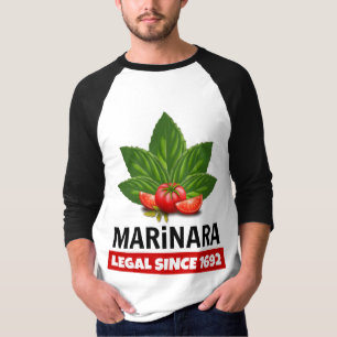 Marinara Legal Since 1692 Basil Tomatoes T-Shirt