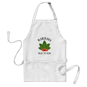 Marinara Relax It's Legal Basil Tomato Food Humour Standard Apron