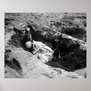 Marine and his Dog Poster