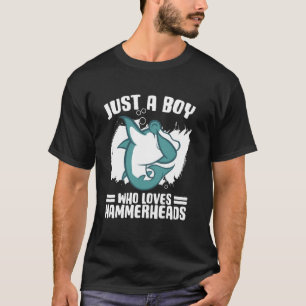 Marine Animal Hammerhead Shark Heartbeat Shark Fis T-Shirt
