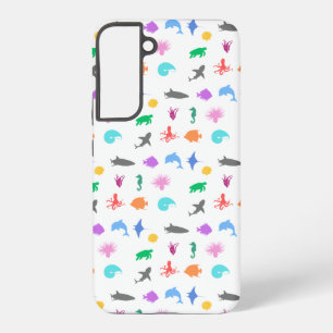 Marine animals patterned samsung galaxy case