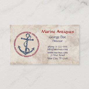 Marine Antiques Business Card