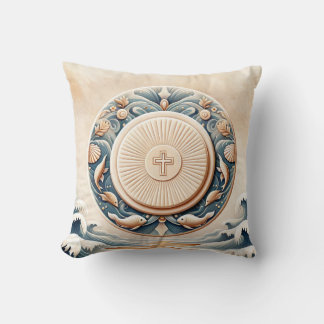 Marine Art Style Eucharistic Communion Host Cushion