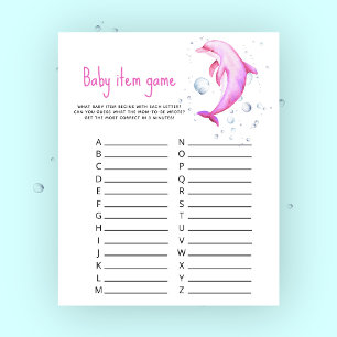 Marine Baby Item Game. Baby Shower Game