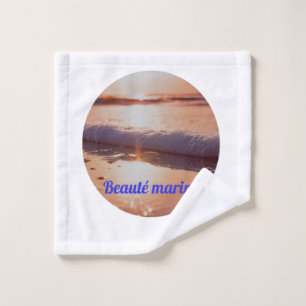 Marine beauty sunset bath towel set
