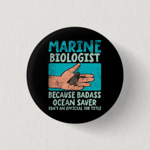Marine Biologist 3 Cm Round Badge