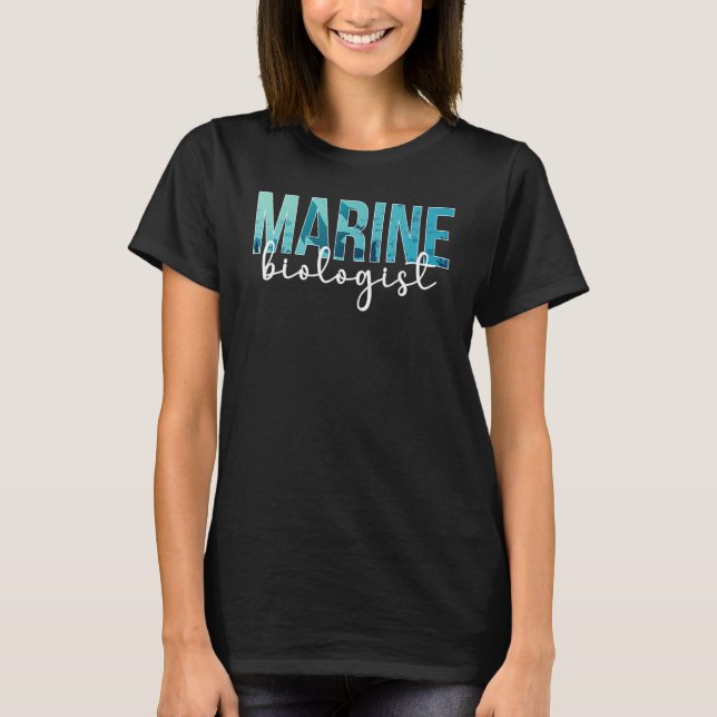 Marine Biologist Boho Marine Biology T-Shirt (Front)